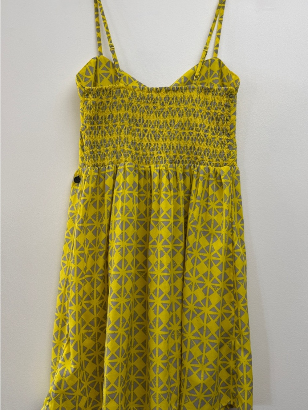 Roxy Yellow Geometric Mini Dress - Picture 7 of 15